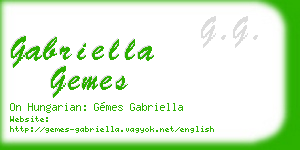 gabriella gemes business card