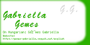 gabriella gemes business card